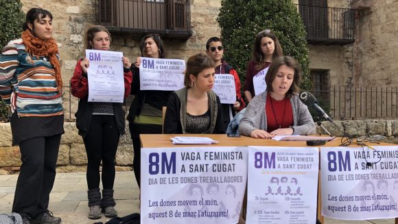 El Comitè de Vaga Feminista porta per primera vegada la mobilització a Sant Cugat