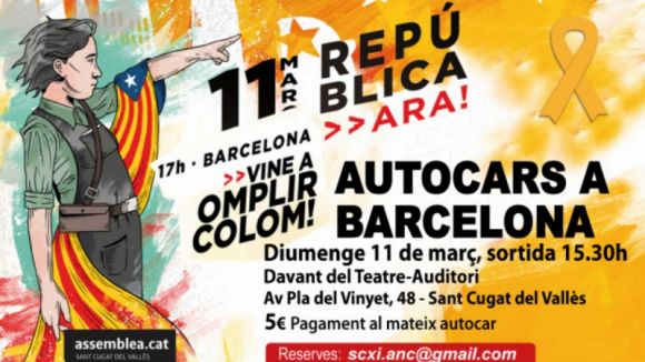 L'ANC de Sant Cugat posa a disposició autocars per anar a la manifestació d'aquest diumenge a Barcelona