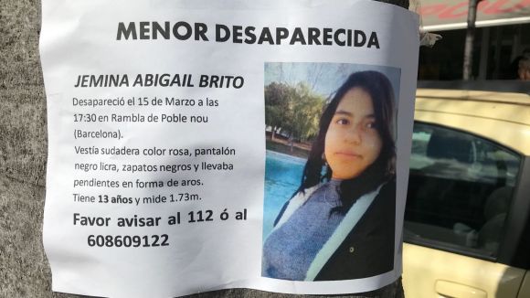 Els Mossos busquen Jemina Abigail Brito, una menor barcelonina desapareguda aquest dijous a la capital