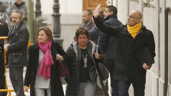 El TC admet a tràmit el recurs d'empara de Romeva, Forcadell i Bassa contra la presó preventiva