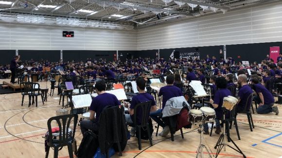 L'ACEM omple de percussió la Guinardera amb un concert de 350 alumnes i professors