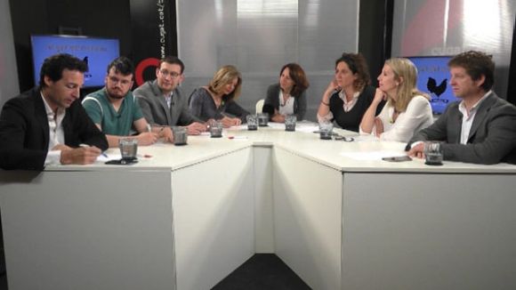 Els representants polítics de Sant Cugat debaten els temes del ple d'aquest dilluns a la tertúlia