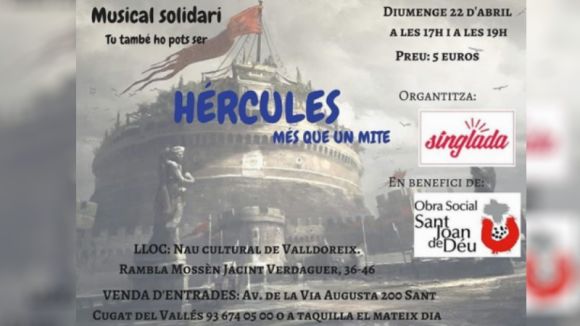 El musical solidari 'Hèrcules, més que un mite' es representa aquest diumenge a Valldoreix