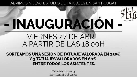 El local de tatuatges En su tinta Estudio obre avui portes a Sant Cugat