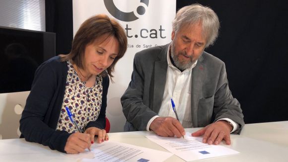 La Canals Galeria d'Art i Cugat.cat signen un acord per visibilitzar la 21a Biennal d'Art Contemporani català