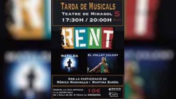 Alumnes de l'Aula de So ofereixen avui un tast de musicals com 'Rent' i 'Matilda' al Teatre de Mira-sol