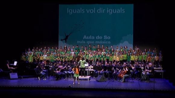 Els cantaires d'Aula de So fan una crida per la igualtat al Teatre-Auditori