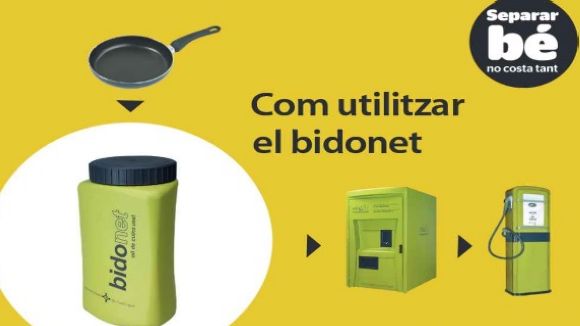 Sant Cugat habilitarà més punts de recollida d'oli domèstic usat