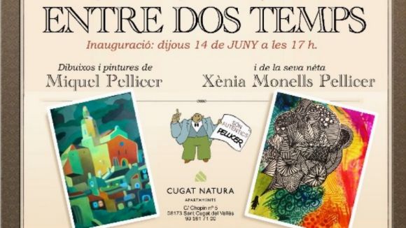 Miquel Pellicer i Xènia Monells presenten aquest dijous dibuixos 'Entre dos temps'