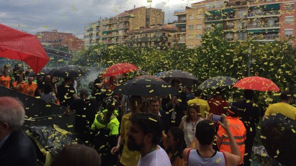 La pluja marca l'inici de la Festa Major a Sant Cugat