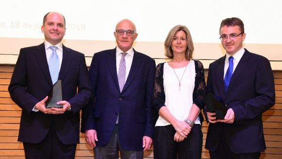 Daniel López Serrano i Rubén Martín recullen a Sant Cugat els premis Fundació Banc Sabadell 2018
