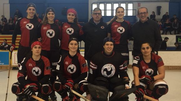 Aida Antón i Laia Paredes, primers fixatges de l'equip femení del Patí Hoquei Club Sant Cugat