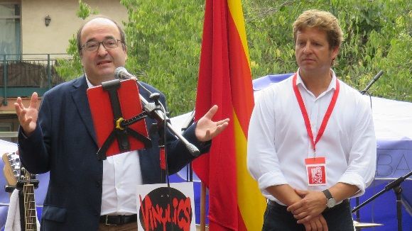 Miquel Iceta (PSC) demana a Sant Cugat 'respecte pels qui pensen diferent'