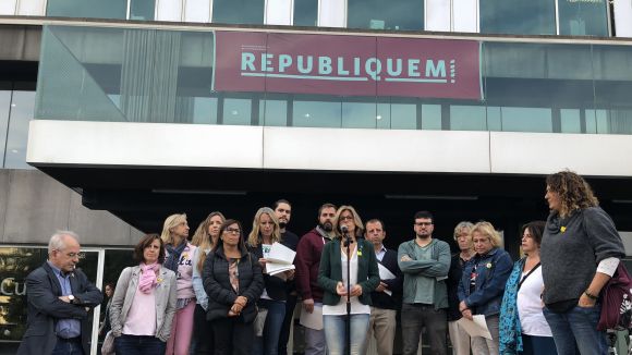 Acte per escenificar el compromís local amb el llegat de l'1-O i la construcció de la República