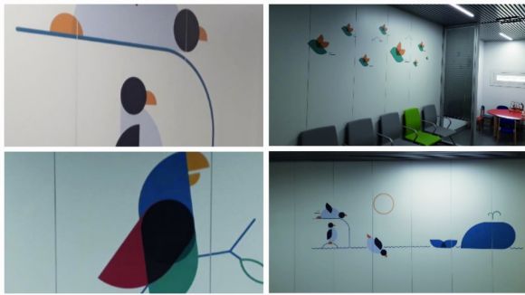 L'HUGC renova la decoració de les sales d'espera de pediatria amb imatges d'animals