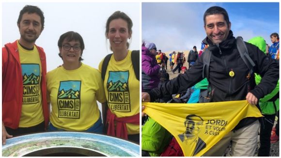 Segell santcugatenc a l'ascens als 'Cims per la Llibertat'