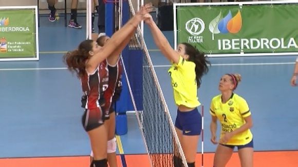 El DSV Volei Sant Cugat planta cara al Barça tot i perdre en l'estrena de la temporada a Superlliga