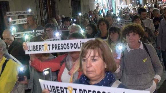 300 persones no obliden l'any a presó dels 'Jordis'