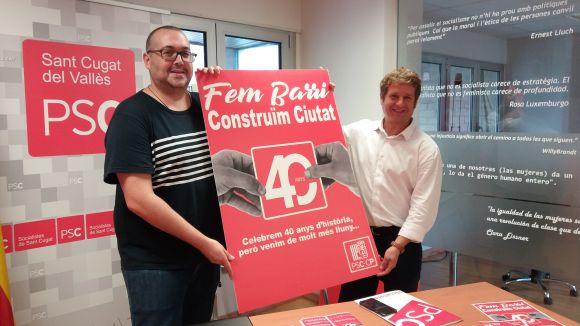 El PSC celebra 40 anys amb una campanya sobre la feina feta a Sant Cugat