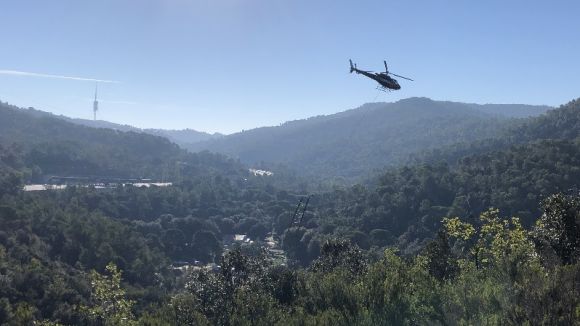 Endesa retira una línia elèctrica de més de dos quilòmetres del Parc Natural de Collserola