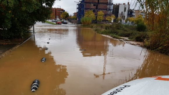Prop de 96 litres per metre quadrat acumulats a Sant Cugat per les fortes pluges