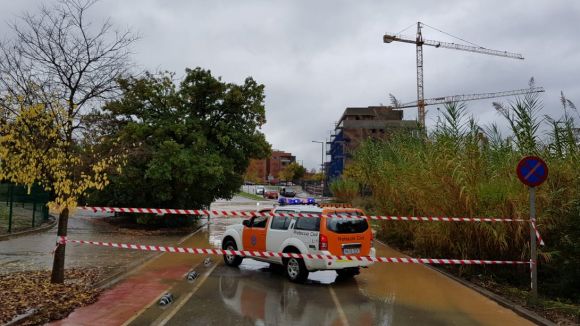 Sant Cugat acumula més 83 litres per metre quadrat per les fortes pluges