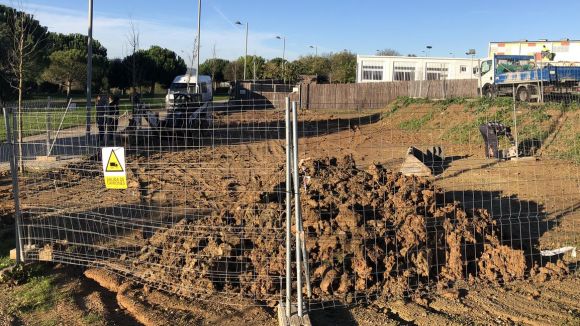 Comencen les obres d'ampliació del pati de l'escola La Mirada