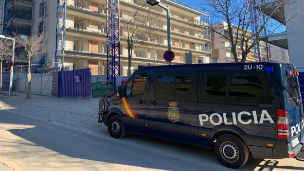 Operatiu de la Policia Nacional a una obra de Sant Cugat