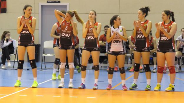 Un Volei Sant Cugat a l'alça rep aquest diumenge la visita de l'Haro Rioja