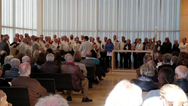 Sant Cugat acomiada Pasqual d'Ossó amb la música de la Coral la Lira