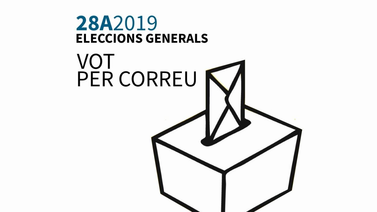 Últimes setmanes per sol·licitar el vot per correu a les eleccions del 28-A