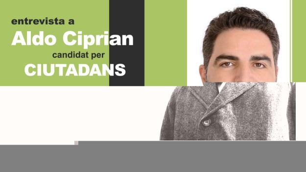 L'alcaldable de Cs, Aldo Ciprian, aquest dimecres al cicle d'entrevistes electorals