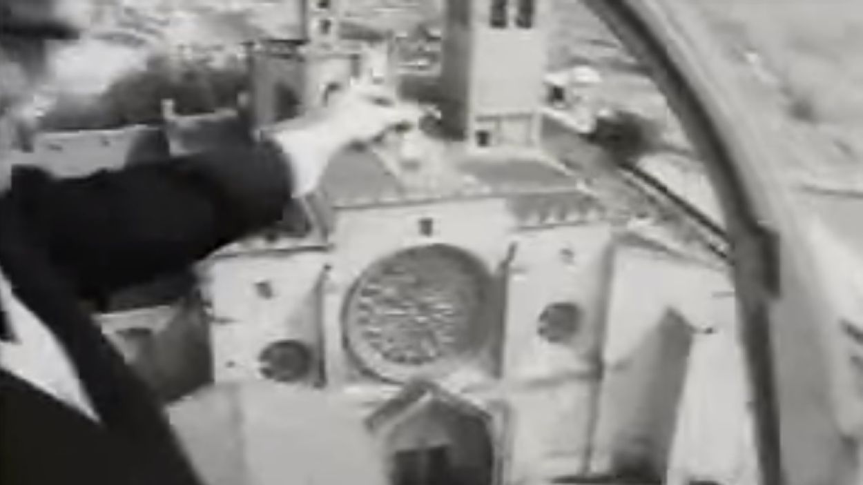 El Monestir de Sant Cugat, protagonista d'un anunci del 1967