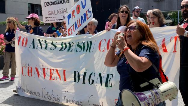Treballadors de Catalònia Fundació Creactiva exigeixen la 'descongelació salarial'
