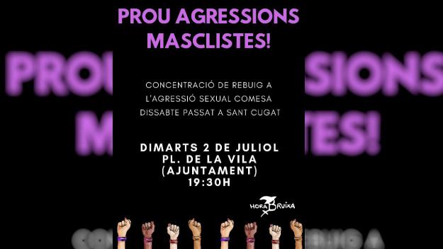 Crida a la mobilització contra una presumpta agressió sexual durant la Festa Major