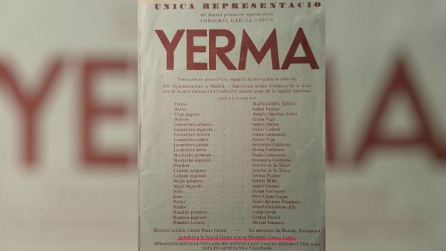 L'any 1935 Lorca i Xirgu van ser a Sant Cugat per l'obra 'Yerma'
