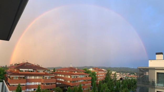El pas de la tempesta per Sant Cugat, en fotografies