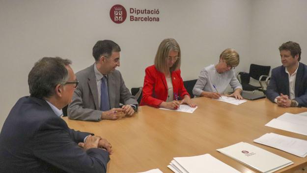 La Diputació i el BBVA signen amb Sant Cugat un crèdit de 4 milions d'euros