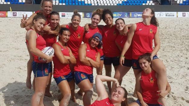Elisabet Segarra, medalla de bronze a l'Europeu de rugbi platja