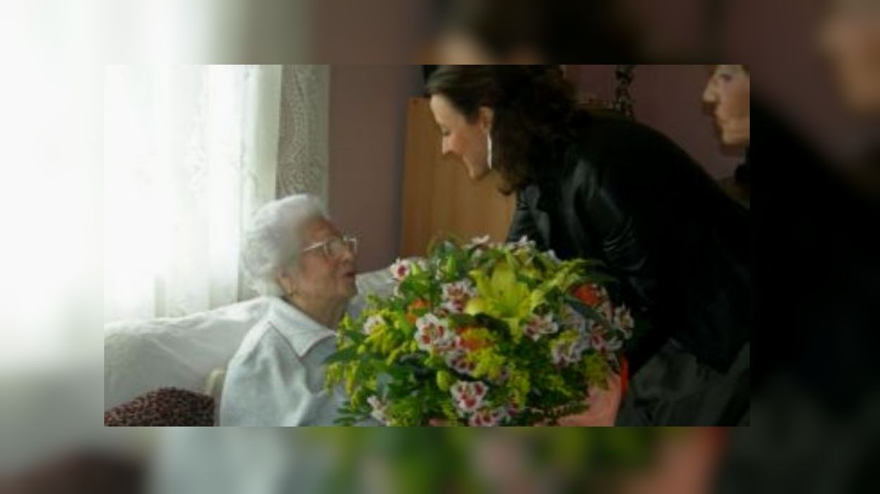 Set anys de la mort d'Aurora Monterroso, la veïna més longeva de Sant Cugat