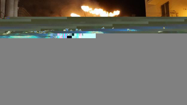 Els Diables de Sant Cugat omplen de foc els carrers d'Itàlia