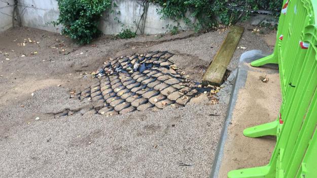 El Gerbert d'Orlach comença el curs amb el pati d'infantil 'a mitges'