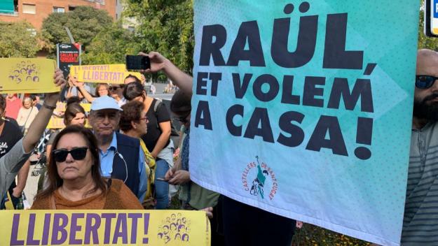 El rebuig a la sentència del procés es fa notar als carrers de Sant Cugat