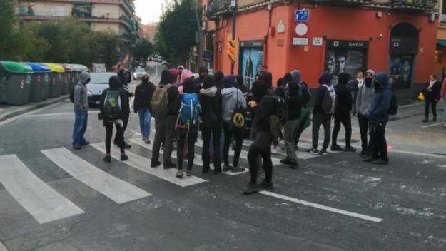La mobilització del CDR provoca talls intermitents a Sant Cugat