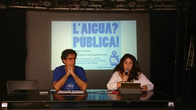 Lourdes Llorente defensa la municipalització de l'aigua a la jornada d'Aigua Pública Sant Cugat