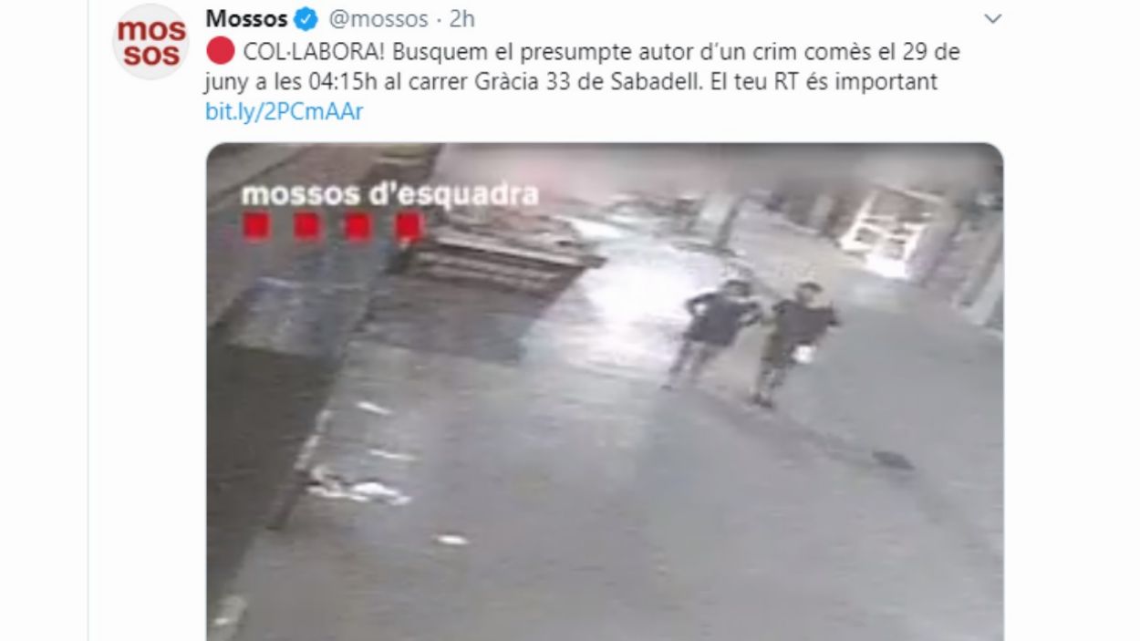 Els Mossos demanen la col·laboració ciutadana per resoldre un crim