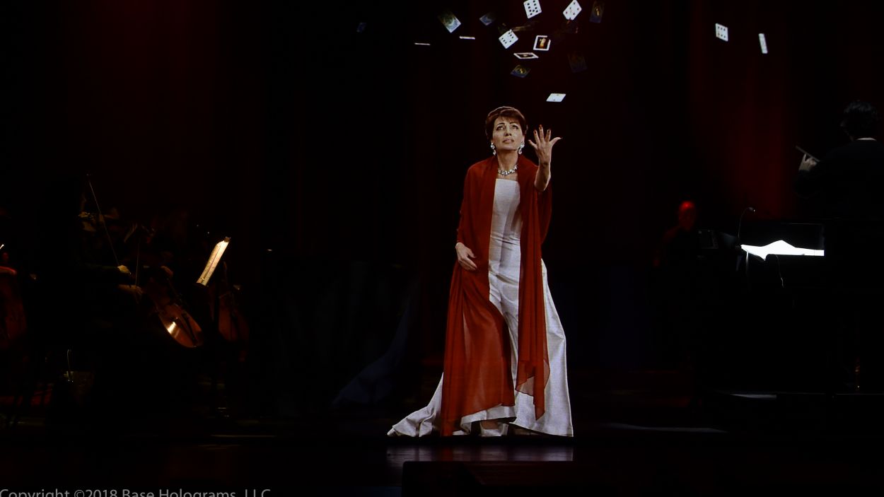 Sant Cugat reviu avui el retorn de la soprano Maria Callas a l'escenari en holograma