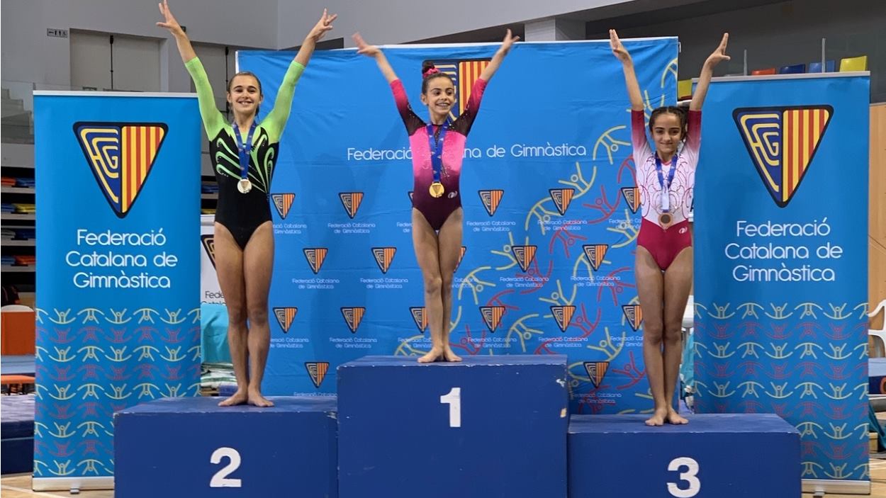 Maria Zàforas, subcampiona de Catalunya de gimnàstica artística