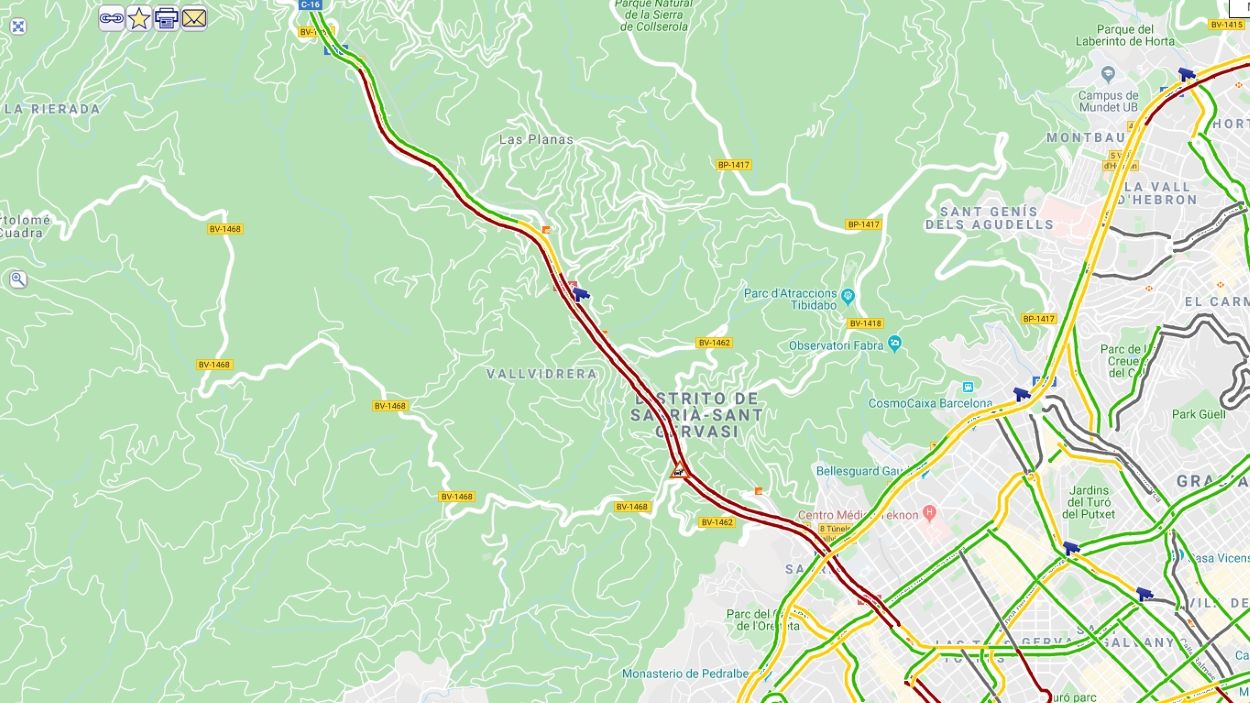 Mor un motorista a la C-16 després de xocar contra un turisme