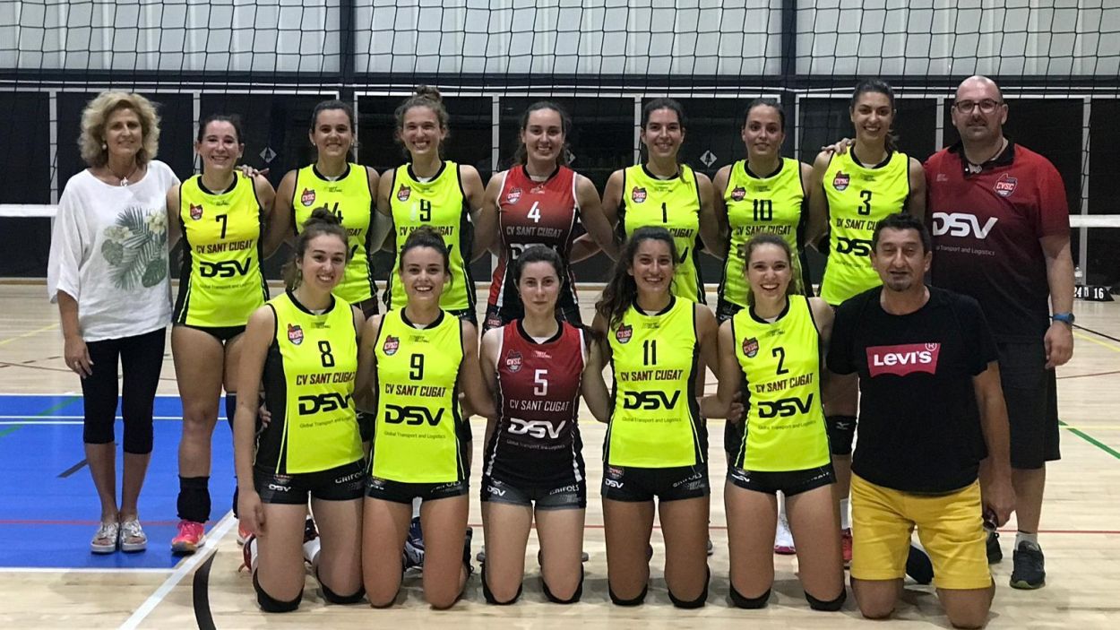 El DSV-Club Voleibol Sant Cugat B, a la part alta de la Primera Nacional